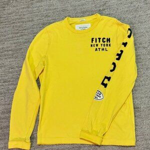 ABERCROMBIE & FITCH, long sleeve t-shirt, unisex, men's XL, pre-worn tee